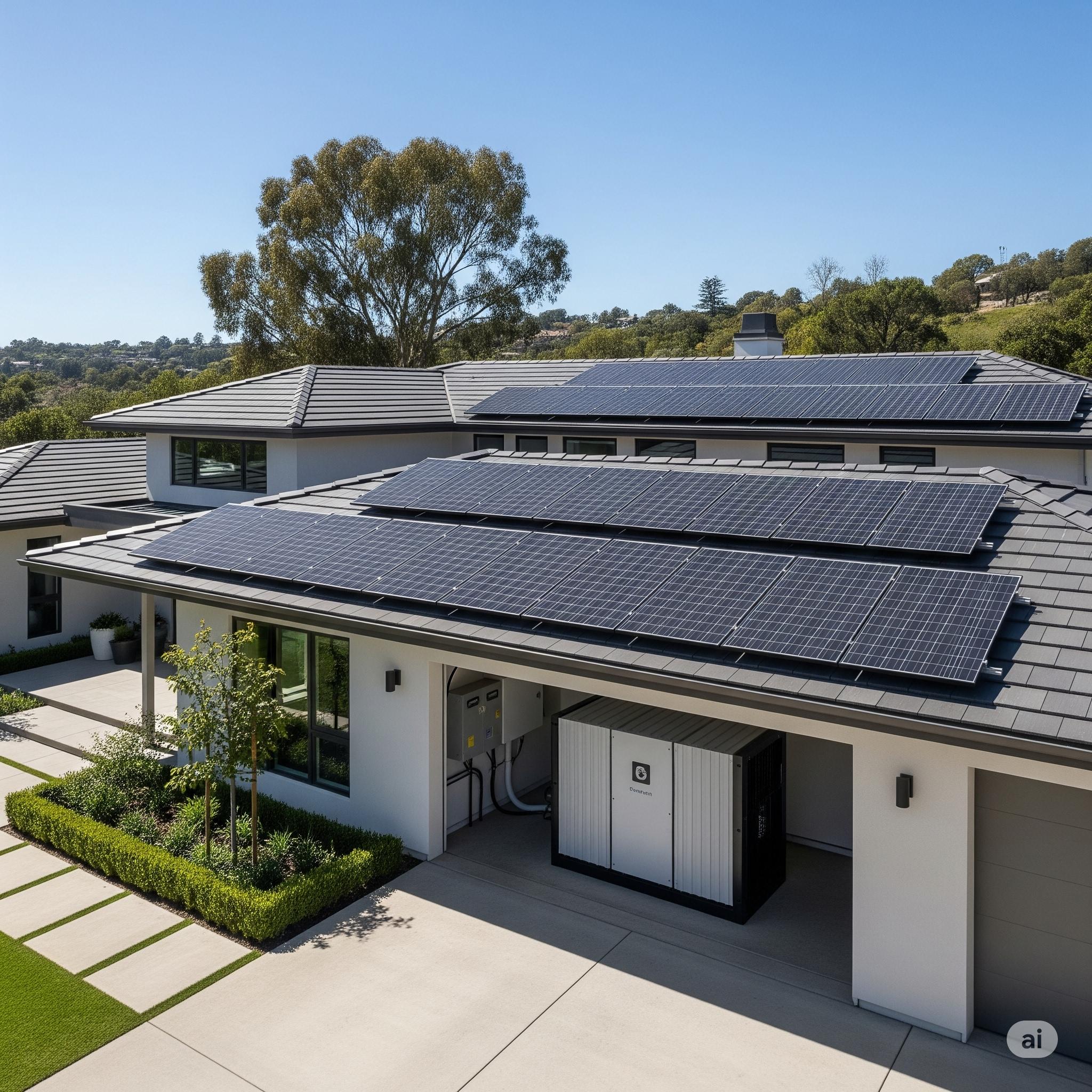 Why Is Solar Battery Important for Australian Homes? Residential solar battery storage system installed in an Australian home