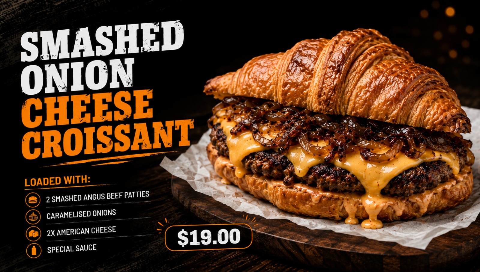 Smashed Cheese Croissant